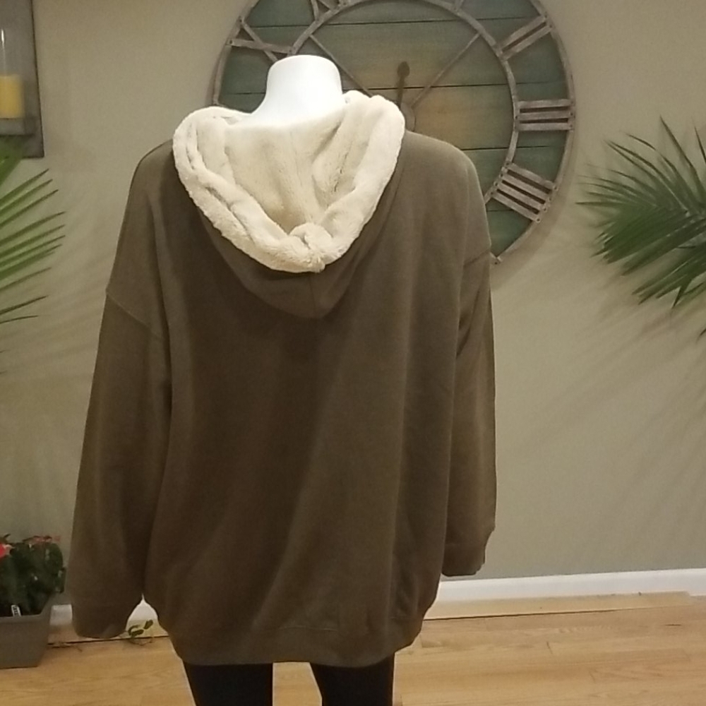 Aerie Oversized Faux Fur Hoodie - image 6